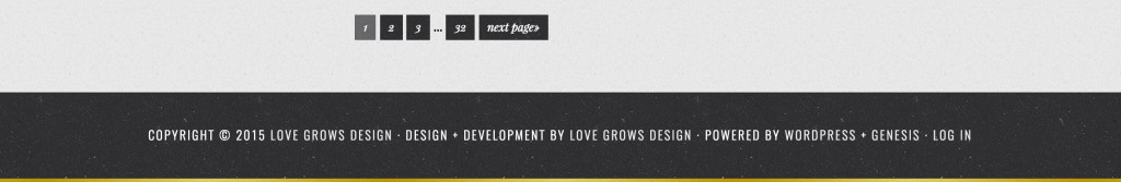 Love Grows Design Footer
